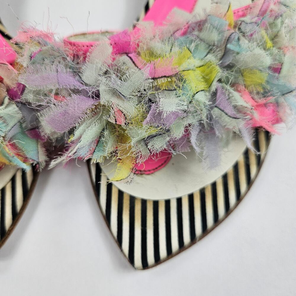 Y2k Vintage Emilio Pucci Kitten Heel Mules  Silk Pointed Toe - Size 36 (5.5) - Picture 7 of 8